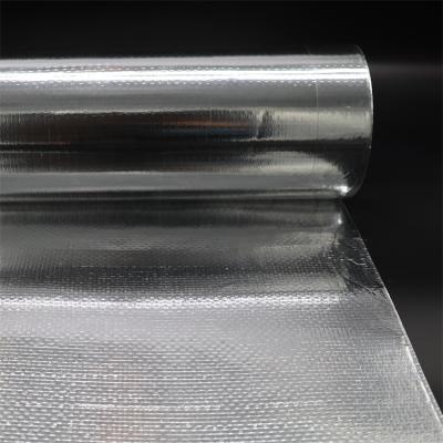 China Contemporary Double Side Metallic Aluminum Film Coated Woven Fabric for sale