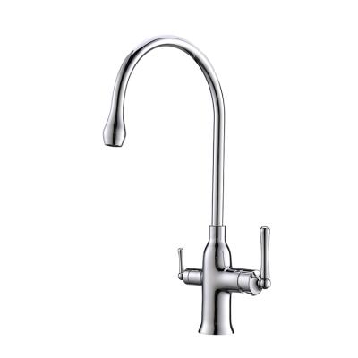 China Modern Brass Body Sink Mixer Single Hole Metal Faucet Water Purifier For Kitchen for sale