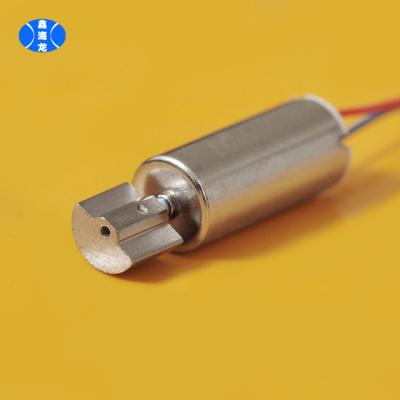 China ROHS Totally Enclosed Totally Enclosed Brush DC 1.5v 7mm*16mm Micro PM Coreless Vibration Motor for Product Lead or Touch Pin or Adult End for Toothbrush for sale