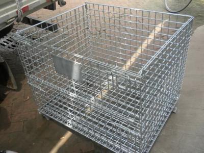 China Folding Wire Mesh Container for sale