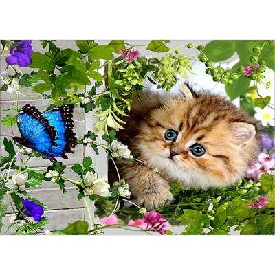 China Custom Moistureproof Cat Diamond Painting Amazon Diamond Cats 3d Diamond Art Painting Kits With Cats for sale