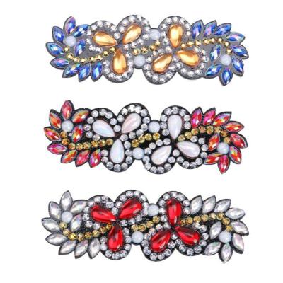 China 5D DIY Hair Clips 2022 Fashion 3 Pcs Pack Small Fancy 3D Hair Pin Crystal Beads Painted Colorful Bling For Girls for sale