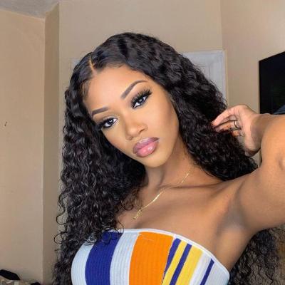 China Peruvian Deep Curly Lace Front Wigs For Black Women 5x5 HD Density Deep Curly Wigs 180% Closure With Baby Hair for sale