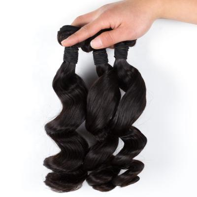 China Wholesale Loose Wave Loose Wave Bundles 100% Virgin Hair Brazilian Hair Cuticle Aligned Hair Extension for sale