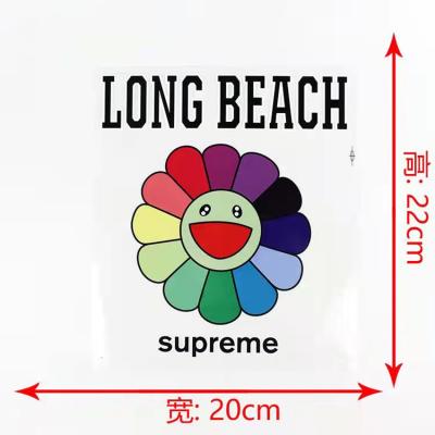 China Eco-fridendly Washable Custom Offset Heat Transfer Garments Printing Label Plastisol Heat Transfer Heat Press Designs Decals For T Shirt for sale