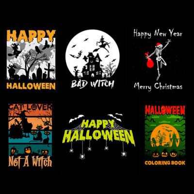 China Eco-fridendly Washable High Quality Plastisol Screen Printing Ink Label Diy Cartoon Halloween Patches Heat Transfer Vinyl for sale