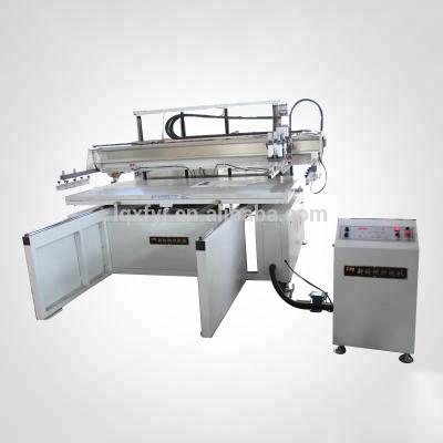 China Semi automatic hotels pet film large/corrugated/spot uv/glass silk screen printer price for sale