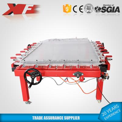 China large pneumatic silk screen stretching machine price XF-100200 for sale