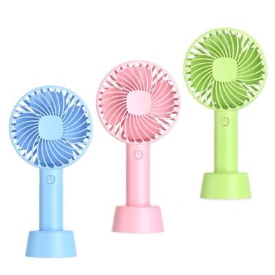 China USB Portable Small Outdoor Standing Fan Rechargeable Custom Mini Desk Bracket Adjustable Cooling Handheld Fan for sale