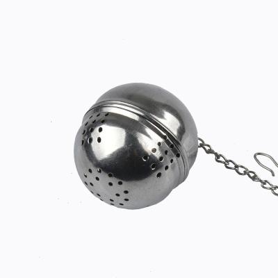 China Food Grade Stainless Steel Tea Ball Soup Ball Pot Spice Leakage Spice Viable Viable Thickened Hot Filter 23g for sale