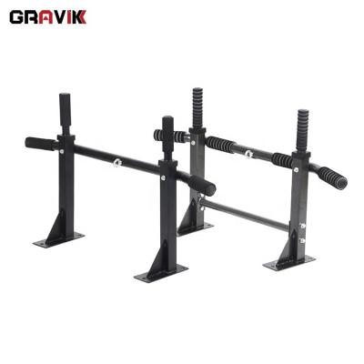 China Wall Mounted Portable Fitness Pull Up Chin Up Bar Heavy Duty Dip Parallel Bar for sale