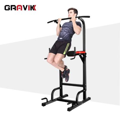 China Durable Workout Pull Up And Dip Station Adjustable Home Gym Fitness Equipment for sale