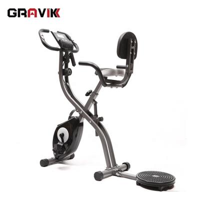 China Adjustable and Angle Resistance Top Selling Straight Folding Fitness Fitness Commercial Magnetic Exercise Bike with Tornado for sale