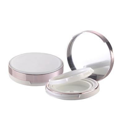 China JL-PC103 12g Plastic Cosmetic Packaging Custom Empty Powder Cake Compact Case Blusher Container With Mirror for sale