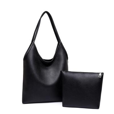 China Fashion Luxury Ultra Soft Vegan Hobo Leather Large Bags And Purses Handbags Set For Ladies for sale