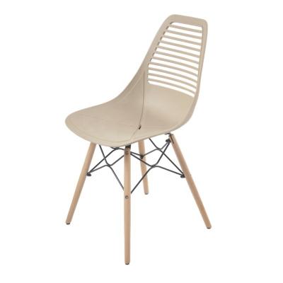 China Hot Sale Modern Home Furniture Wooden Legs Modern Cheap Plastic Dining Chairs Price for sale