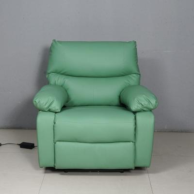 China Wholesale Hot Selling Eco-friendly Design Bedroom Fashion Chair Furniture Green Sectional Recliner Recliner Leather Sofa for sale