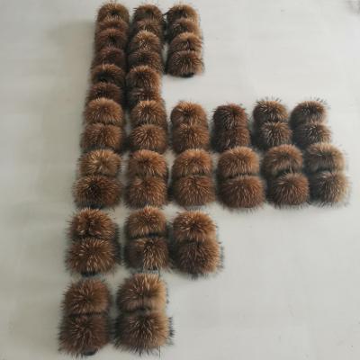 China Fashion Trend Real Popular Fluffy Ladies Slippers Real Raccoon Fur Slippers PVC Off Unique Slippers for sale