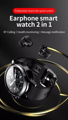 Cina Orologio impermeabile pieno di Smart Ecg di salute del touch screen TWS Earbuds Smartwatch Ip67 in vendita