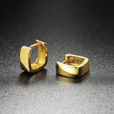 China Other hot selling hot simple shiny earrings personality square ladies gold earrings wholesale for sale