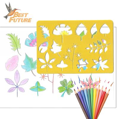 China Eco-friendly Plastic PP Custom Back To School Drawing Stencil Stationery Set for sale