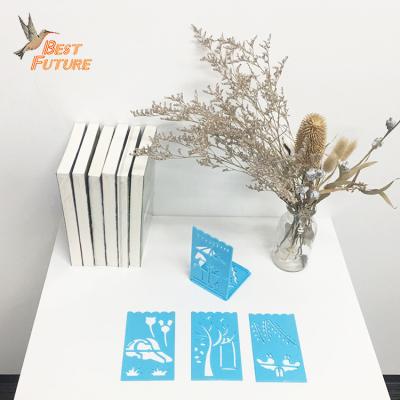 China Eco-friendly Plastic Custom Multifunctional Pen Holder PP Drawing Stencils for sale