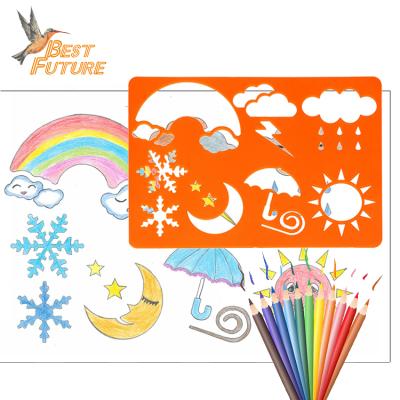 China Eco-friendly PP/PE Plastic Custom Weather Stencil Plastic Drawing Board for sale