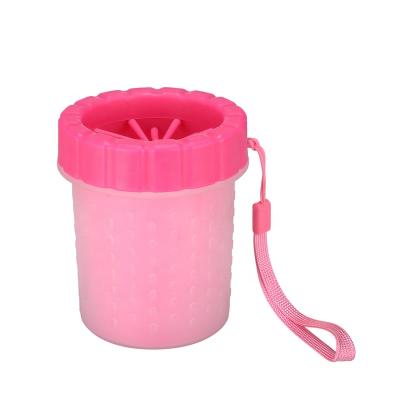 China New Viable Reusable Dismountable Cat Washing Silicone Dog Paws Washer and Massager Cleaner Cup for sale