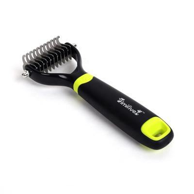 China Viable Hair Removal Brush for Animals Dogs Cats Dematting Comb Pet , Pet Dematting Comb for sale