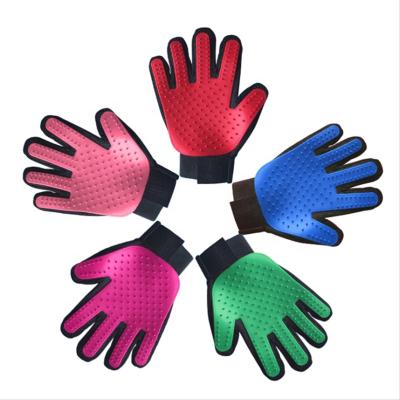 China 180 Pins Viable Cleaning Easy Use Cat Massager Dog Hair Comb Bath Pet Grooming Gloves for sale