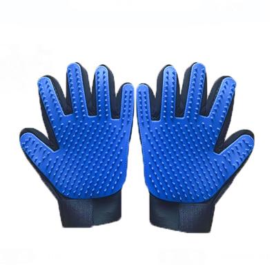 China Amazon Hot Sale 259 Pins Viable Dog Cat Bath Gentle Removal Hair Massage Grooming Combs Pet Clean Gloves for sale