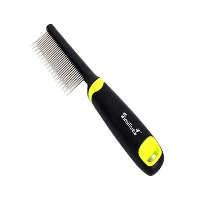 China Promotional Viable Good Quality Metal Dog Grooming Long and Short Pin Comb for sale