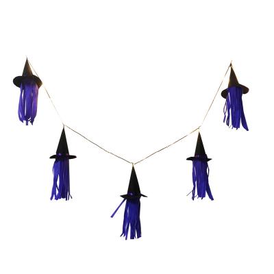 China Unique Halloween New Product Witch Hat Garland Party Decoration for sale