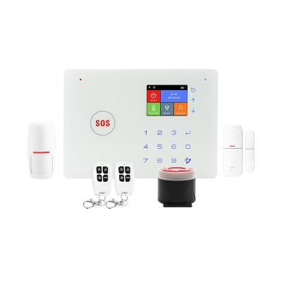 China High quality wireless home security alarm WIFI GSM alarm system kit tuya app anti theft for sale