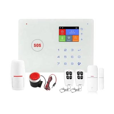 China Chinese hot sale IOT TUYA WIFI & GSM tuya security alarm system with panel for sale