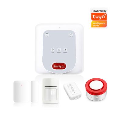 China White Smart Home Security Alarm System Gsm Wifi Anti-thief  CE Certification for sale