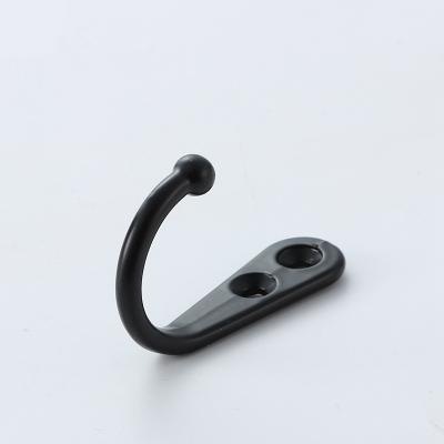 China Furniture Hardware Metal J Shape Hanger Hat Hook Key Traditional Antique Wall Mounted Single Hanger for sale