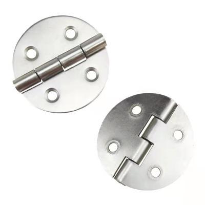 China Cabinet Zero Special Hardware Hinges 40mm Round Iron Furniture Folding Hinge Metal Cabinet Box Hinge for sale