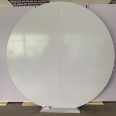 China Wedding Event Concert Wedding Party Decorations 200cm White Round Acrylic Background For Party Stage Backdrop Decorations for sale