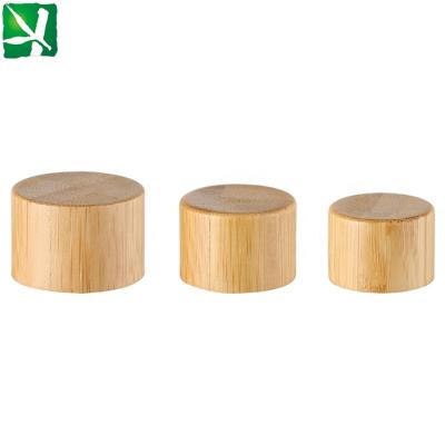 China Non spill 20/410,24/410,28/410 bamboo lid, bamboo screw lid for sale