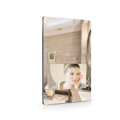 China Indoor Wall Mount LCD Smart Advertising Player Android Mirror Magic Capacitive Touch Interactive Mirror Kiosk for sale