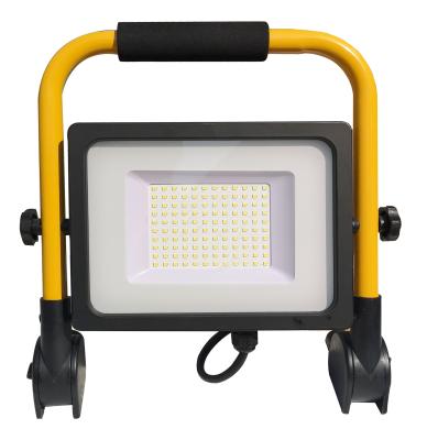 China Outdoor Camping Emergency Light Floor Stand Type (AC) Attached Temporary Job Site Light LED Foldable Work Light For Emergence Use for sale