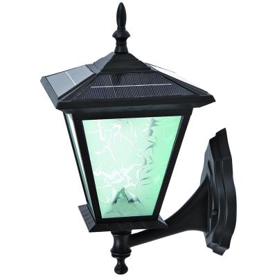 China Modern Black LED Solar Wall Mount Car Lantern Light Down Directional Lantern Garden Garden Solar Outdoor Lamp For Sale for sale