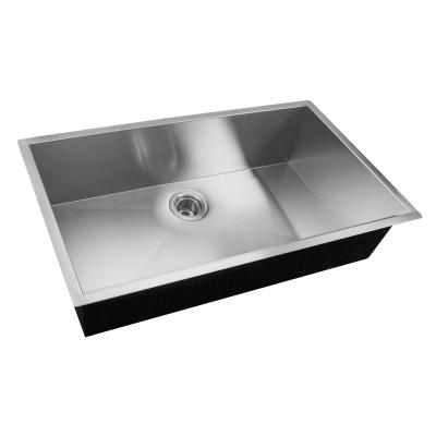 China Venetio U.S.A Free Shipping 33x22 Inch Without Faucet cUPC Certified 304 Stainless Steel Single Bowl Handmade Undermount Kitchen Sink for sale