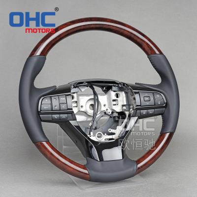 China Sports Wholesale Custom Car Steering Wheel Fit For Toyota Corolla RAV4 Hilux Innova Reiz Lexus ES Tundra Wooden Steering Wheel for sale