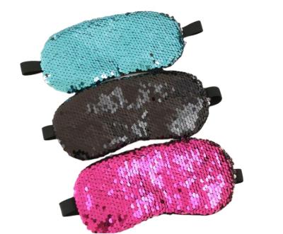 China 2021 Cotton Amazon Glitter Eye Mask Elastic Band Sequin Sleep Hot Selling Eye Mask for sale