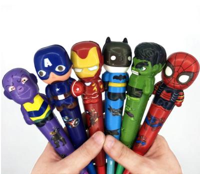 China Office & School Pen Promotion Relieve Stress Toys Slow Rebound Squishy Tip Adornment Cute Toy Gift Pen for sale