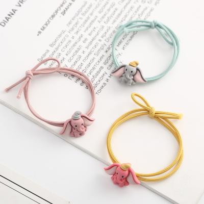 China A Cute Small Elephant Hair Rope Single Elastic Rubber Band 8cm for sale