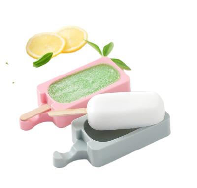 China Home Viable Hot Kitchen Item Cute Amazon Shape Ice Cream Mold Silicone Ice Cube Popsicle Mold for sale