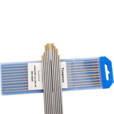 China Tool Gold Head Lanthanated Tungsten Electrode 2.0X150mm TIG Tungsten Needle /Tungsten Welding Electrode for sale